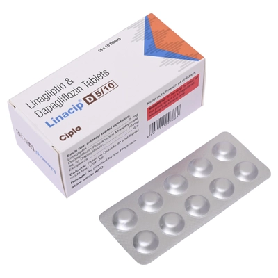 Linacip D 5 mg/10 mg Tablet 10's, Pack of 10 TabletS