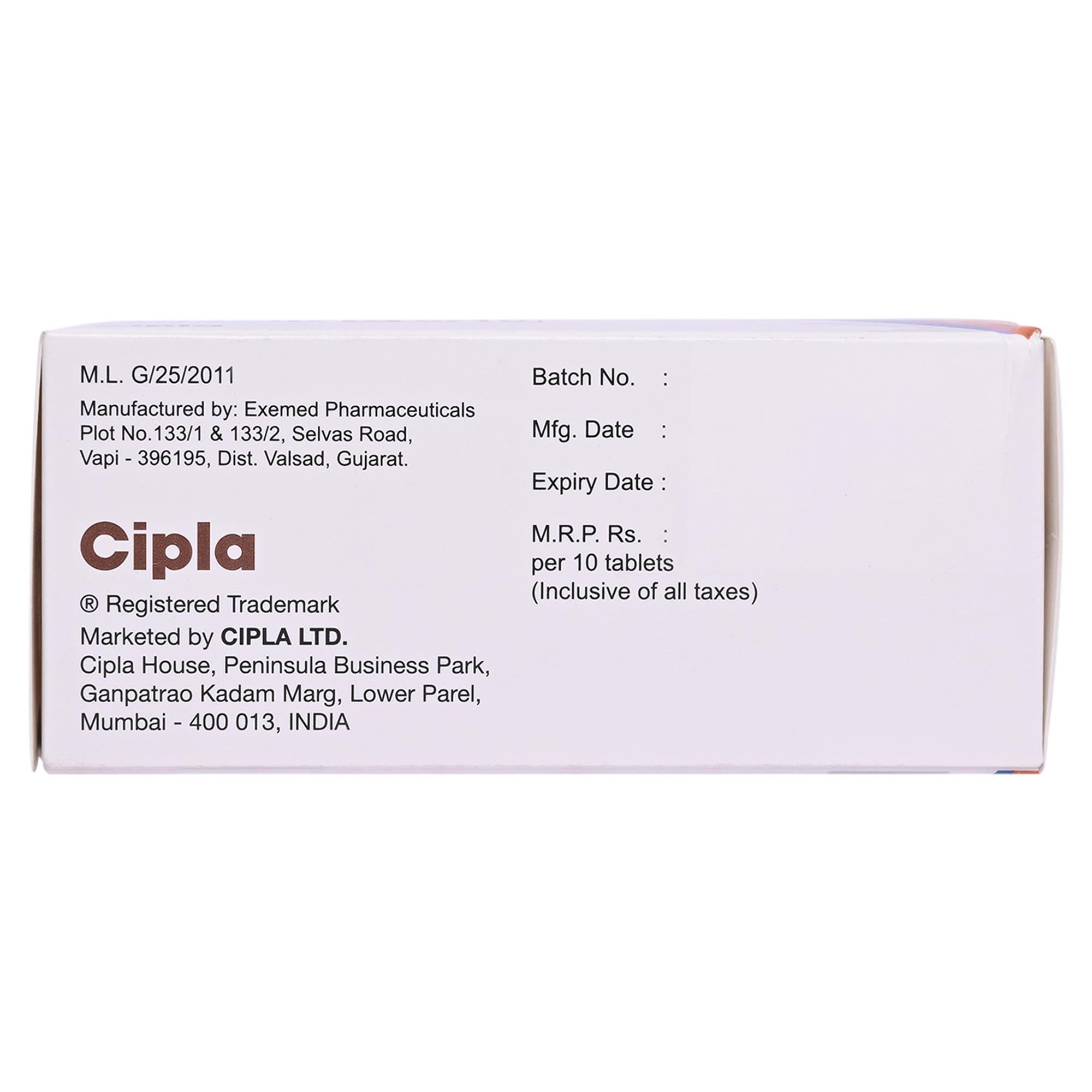 Linacip D 5 mg/10 mg Tablet 10's, Pack of 10 TabletS Linacip D 5 mg/10 mg Tablet 10's, Pack of 10 TabletS