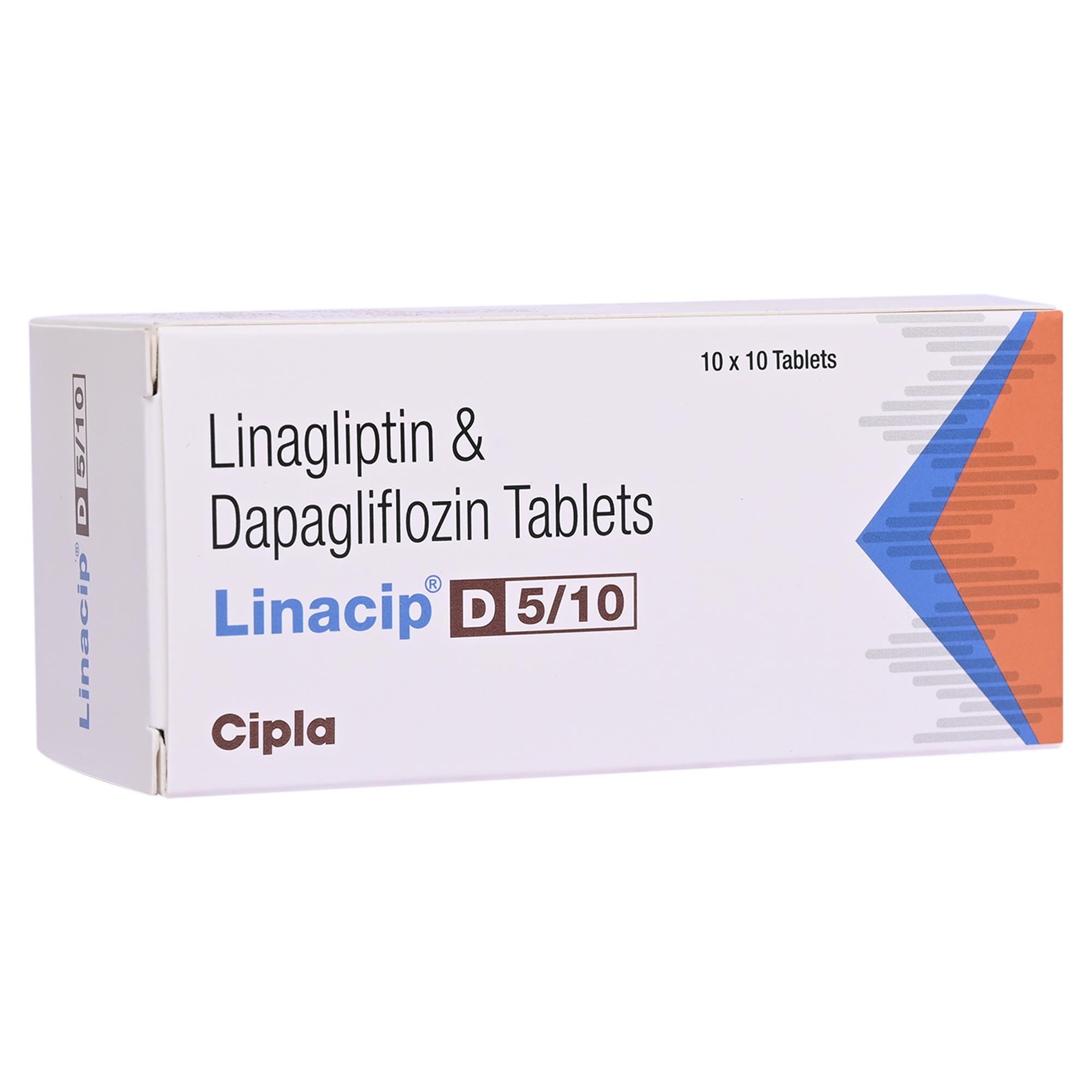 Linacip D 5 mg/10 mg Tablet 10's, Pack of 10 TabletS Linacip D 5 mg/10 mg Tablet 10's, Pack of 10 TabletS