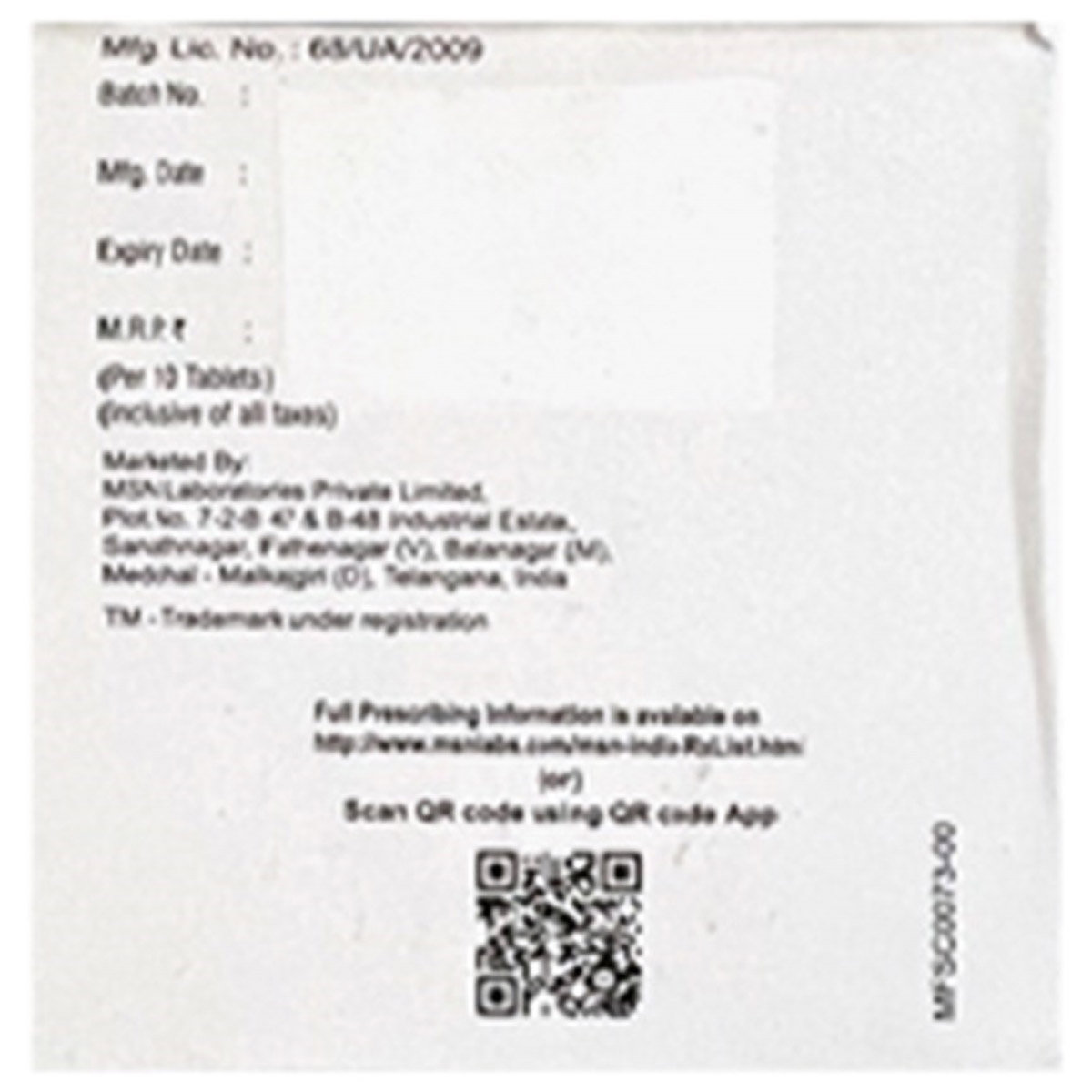 Linanext-M ER 5/500 Tablet 10's, Pack of 10 TabletS Linanext-M ER 5/500 Tablet 10's, Pack of 10 TabletS