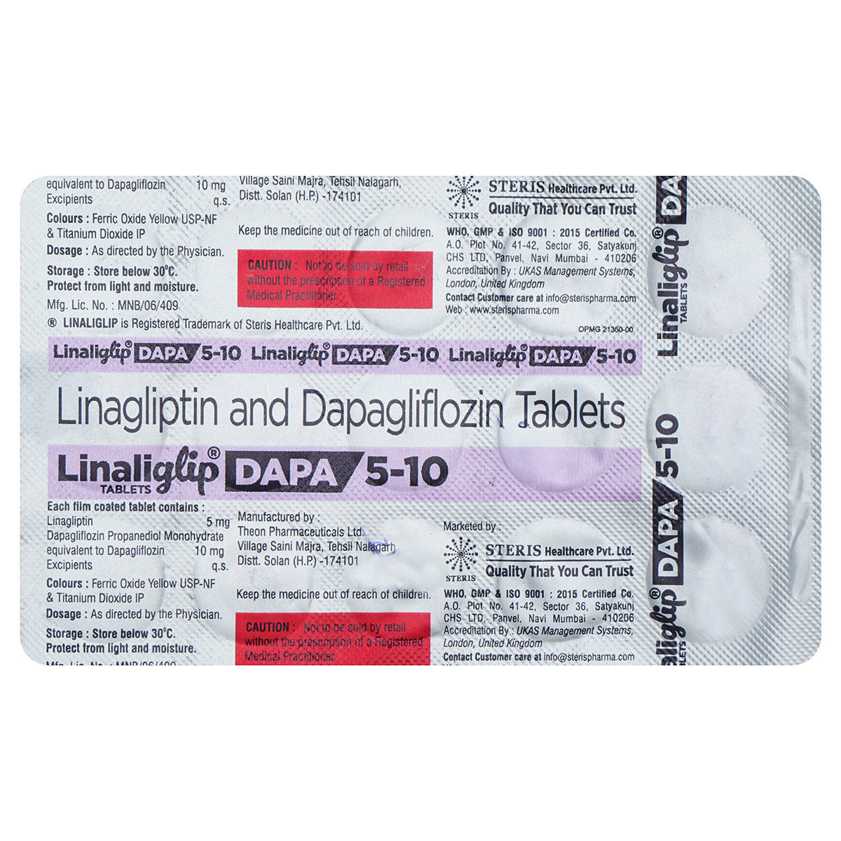 Linaliglip Dapa Tablet 15's Linaliglip Dapa Tablet 15's