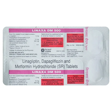 Linaxa DM 500 mg Tablet 10's