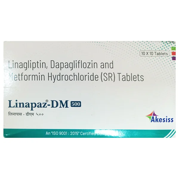 Linapaz-DM 500 Tablet 10's