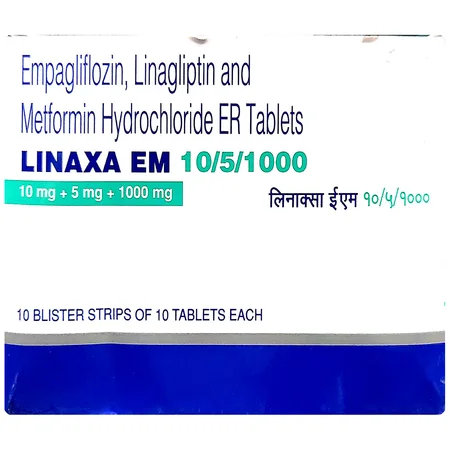 Linaxa EM 10/5/1000 Tablet 10's