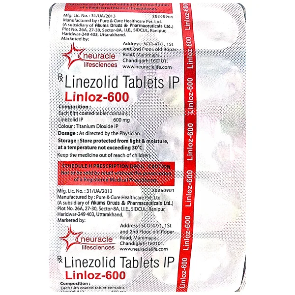 Linloz-600 Tablet 10's