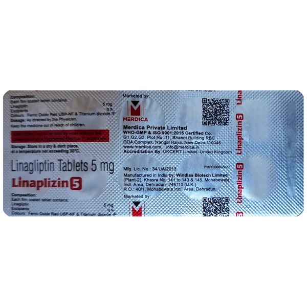 Linaplizin 5 Tablet 10's