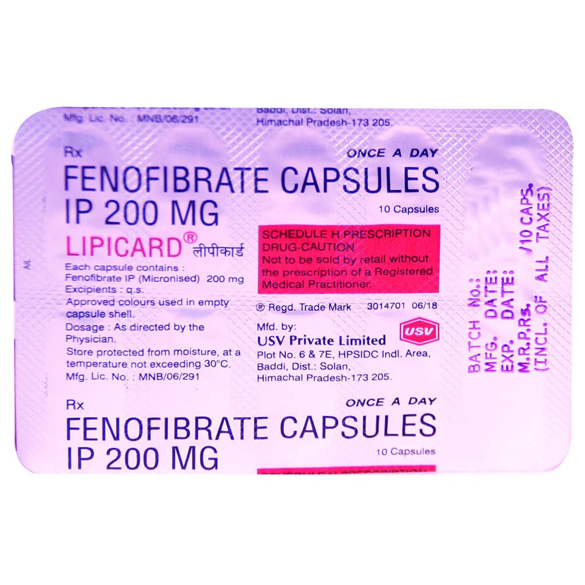 Lipicard Capsule 10's, Pack of 10 CAPSULES Lipicard Capsule 10's, Pack of 10 CAPSULES