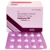 Lipicure-40 Tablet 15's, Pack of 15 TABLETS