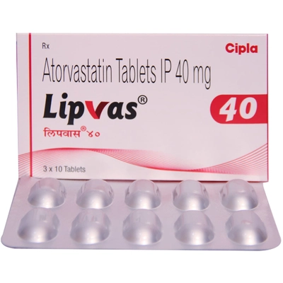 Lipvas 40 Tablet 10's, Pack of 10 TABLETS