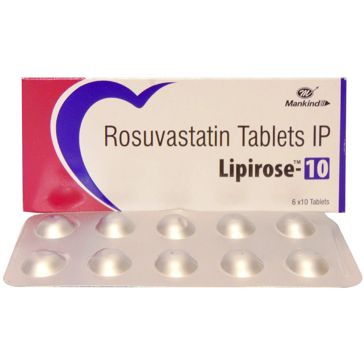 Lipirose-10 Tablet 10's, Pack of 10 TABLETS Lipirose-10 Tablet 10's, Pack of 10 TABLETS