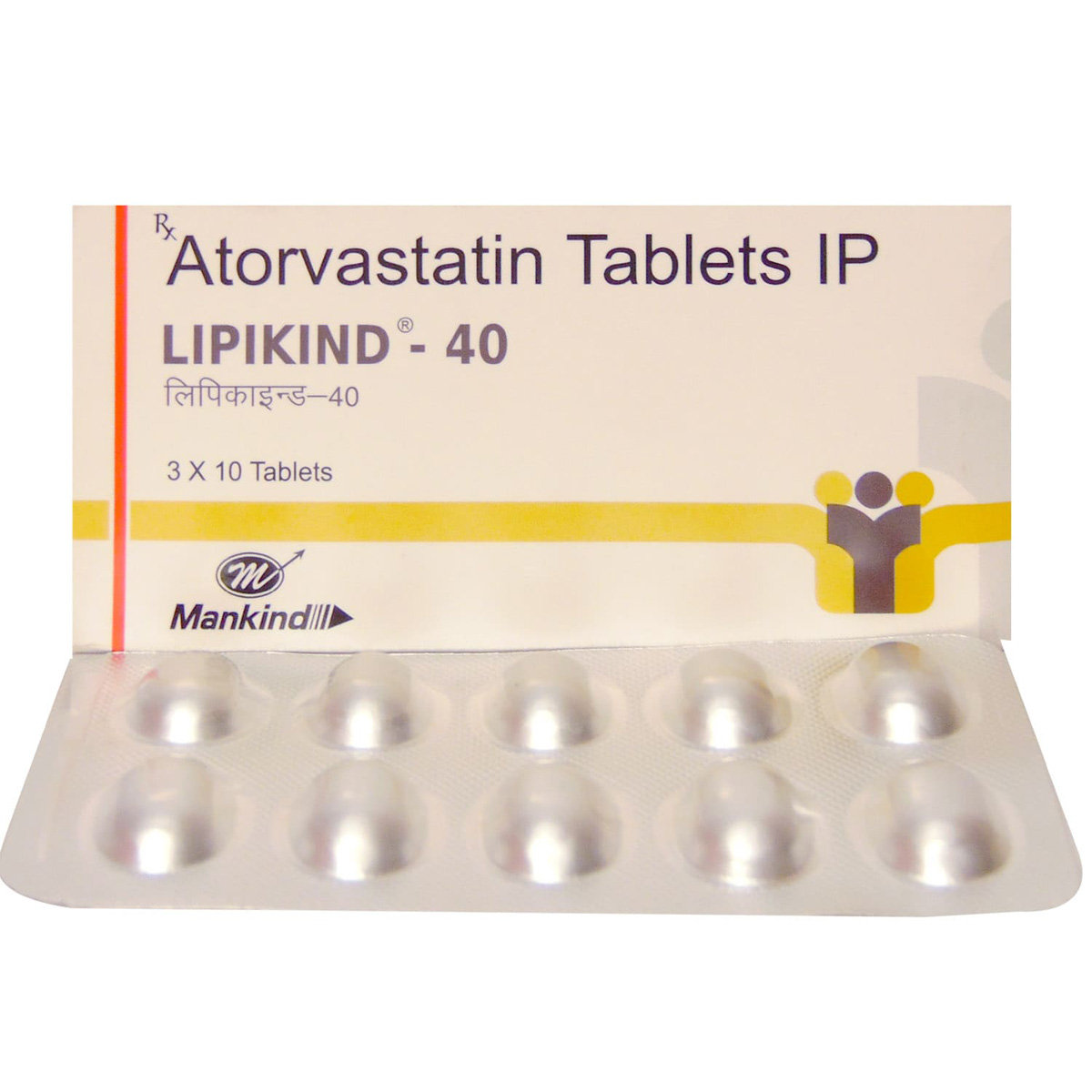 Lipikind 40 Tablet 10's, Pack of 10 TABLETS Lipikind 40 Tablet 10's, Pack of 10 TABLETS