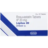 Lipitas 20 Tablet 10's, Pack of 10 TABLETS