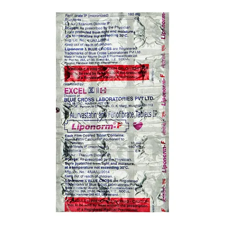 Liponorm-F Tablet 15's