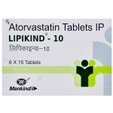 Lipikind 10 Tablet 15's