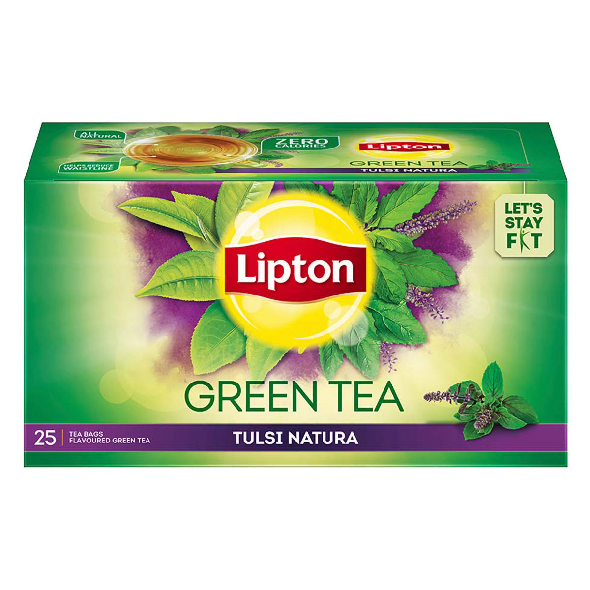 Buy Lipton Tulsi Natura Green Tea Bags, 25 Count Online