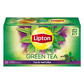 Lipton Tulsi Natura Green Tea Bags, 25 Count, Pack of 1