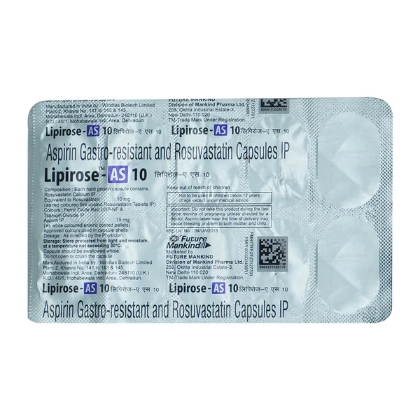 Lipirose-AS 10 Capsule 10's