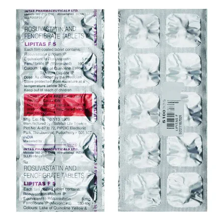 Lipitas F 5 Tablet 10's