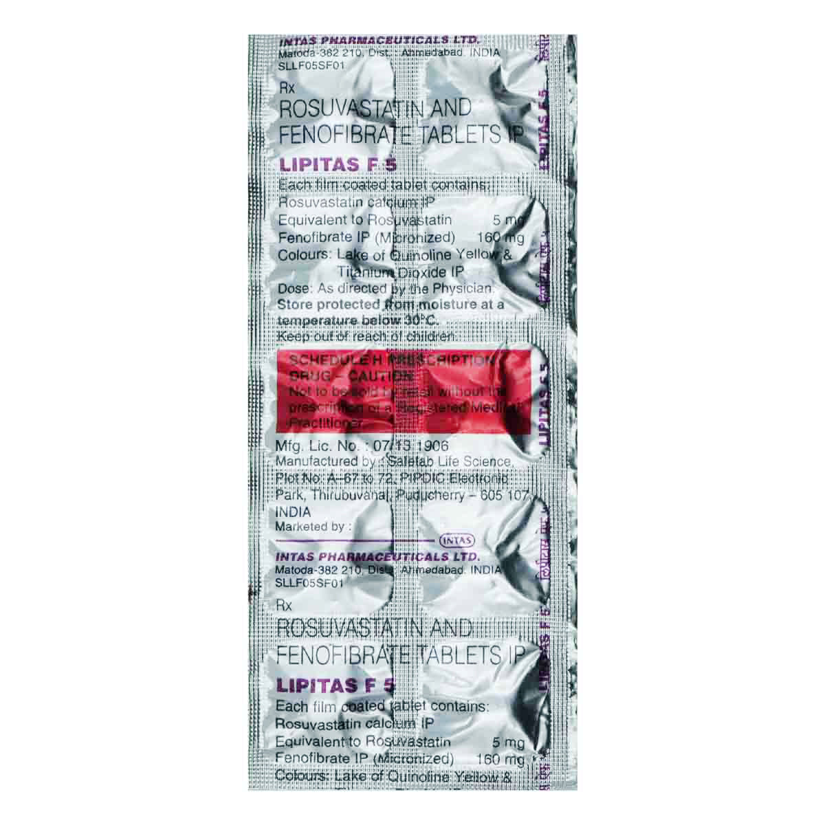 Lipitas F 5 Tablet 10's, Pack of 10 Lipitas F 5 Tablet 10's, Pack of 10