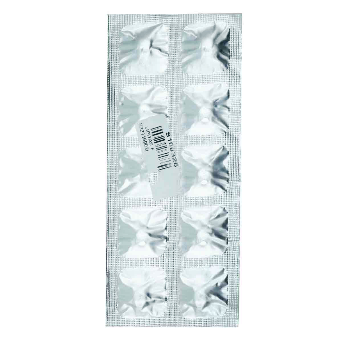 Lipitas F 20 Tablet 10's, Pack of 10 Lipitas F 20 Tablet 10's, Pack of 10