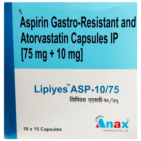 Lipiyes ASP-10/75 Capsule 15's