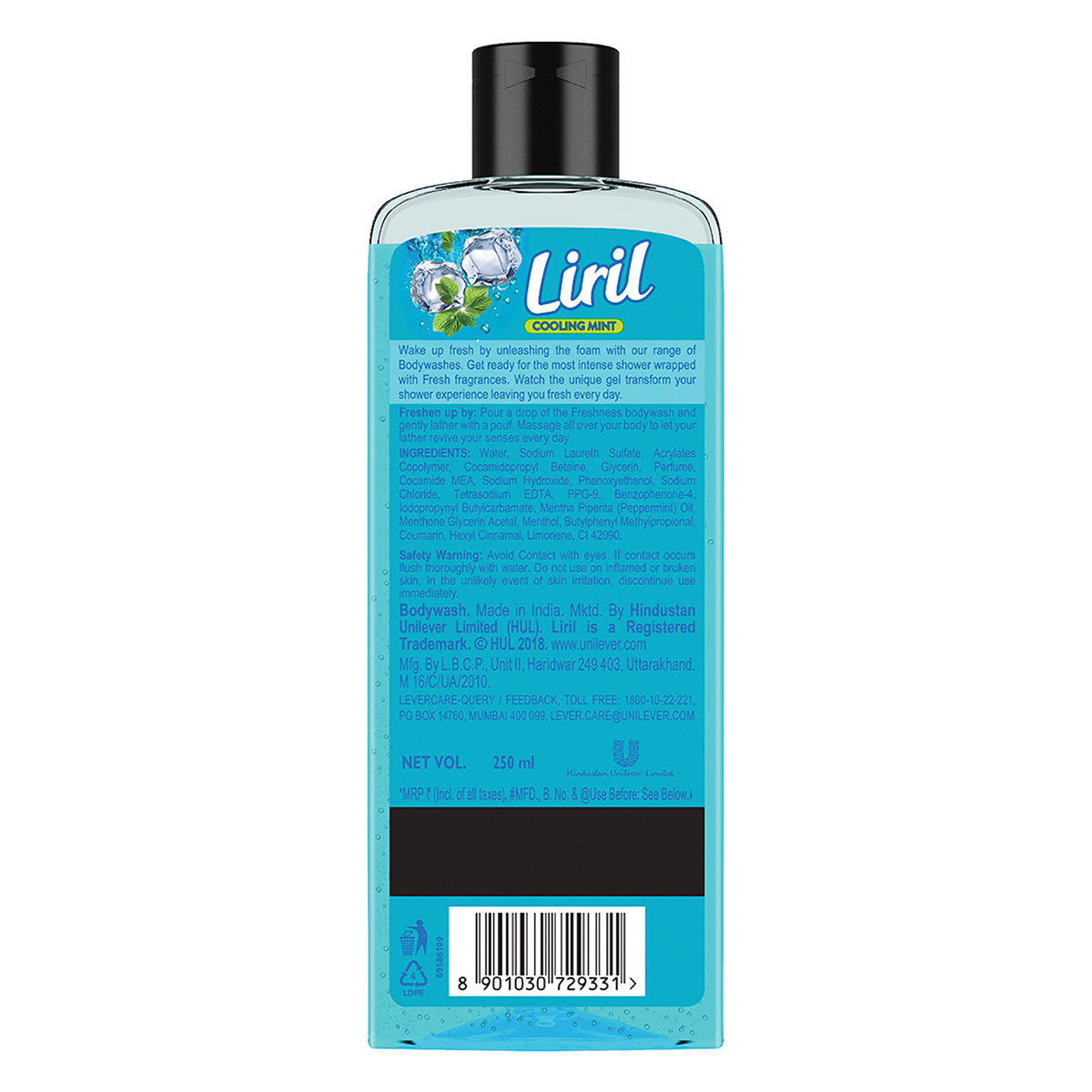 Liril Cooling Mint Body Wash 250 ml | Gently Cleanses | With Fresh Fragrance | Keep Skin Healthy, Pack of 1 Liril Cooling Mint Body Wash 250 ml | Gently Cleanses | With Fresh Fragrance | Keep Skin Healthy, Pack of 1