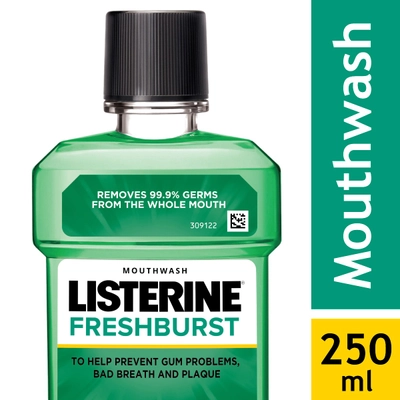 Listerine Freshburst Mouthwash, 250 ml, Pack of 1