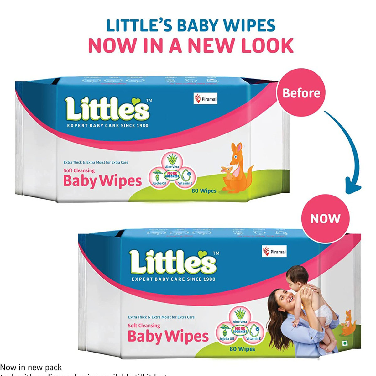 Little's Soft Cleansing Baby Wipes, 80 Units, Pack of 1 Little's Soft Cleansing Baby Wipes, 80 Units, Pack of 1