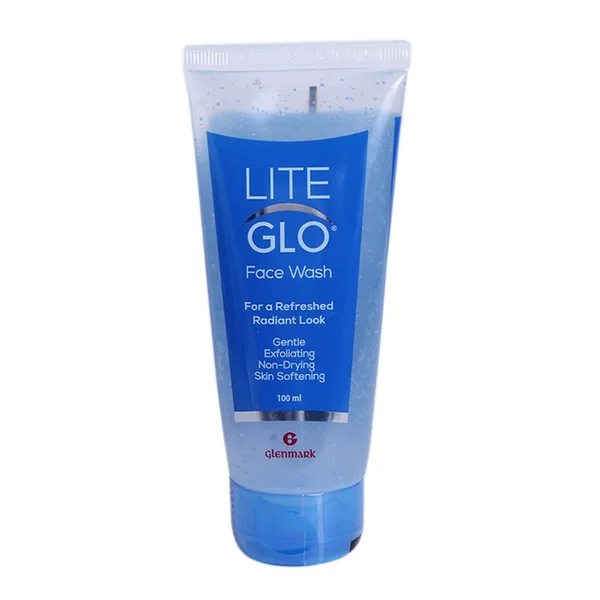 Lite Glo Face Wash 100 ml | Gentle Exfoliation | Hydrates &amp; Softens Skin | For Refreshed &amp; Radiant Look, Pack of 1