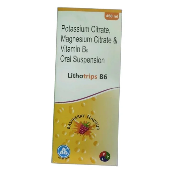 Lithotrips B6 Raspberry Oral Suspension 450 ml, Pack of 1 Oral Suspension