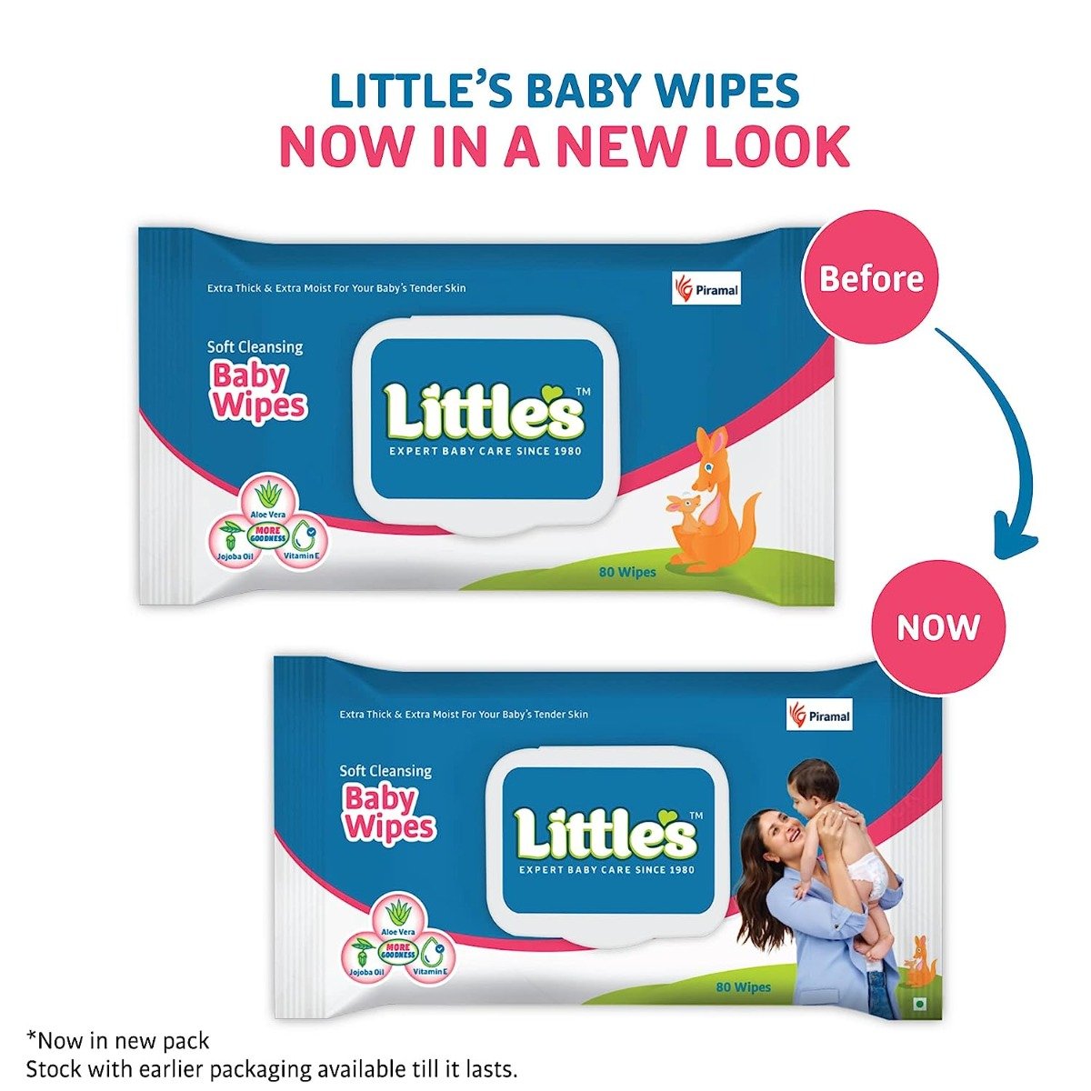 Little's Soft Cleansing Baby Wipes Lid, 160 (2x80) Units, Pack of 1 Little's Soft Cleansing Baby Wipes Lid, 160 (2x80) Units, Pack of 1