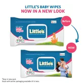 Little's Soft Cleansing Baby Wipes Lid, 160 (2x80) Units, Pack of 1