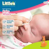 Little's Soft Cleansing Baby Wipes Lid, 160 (2x80) Units, Pack of 1