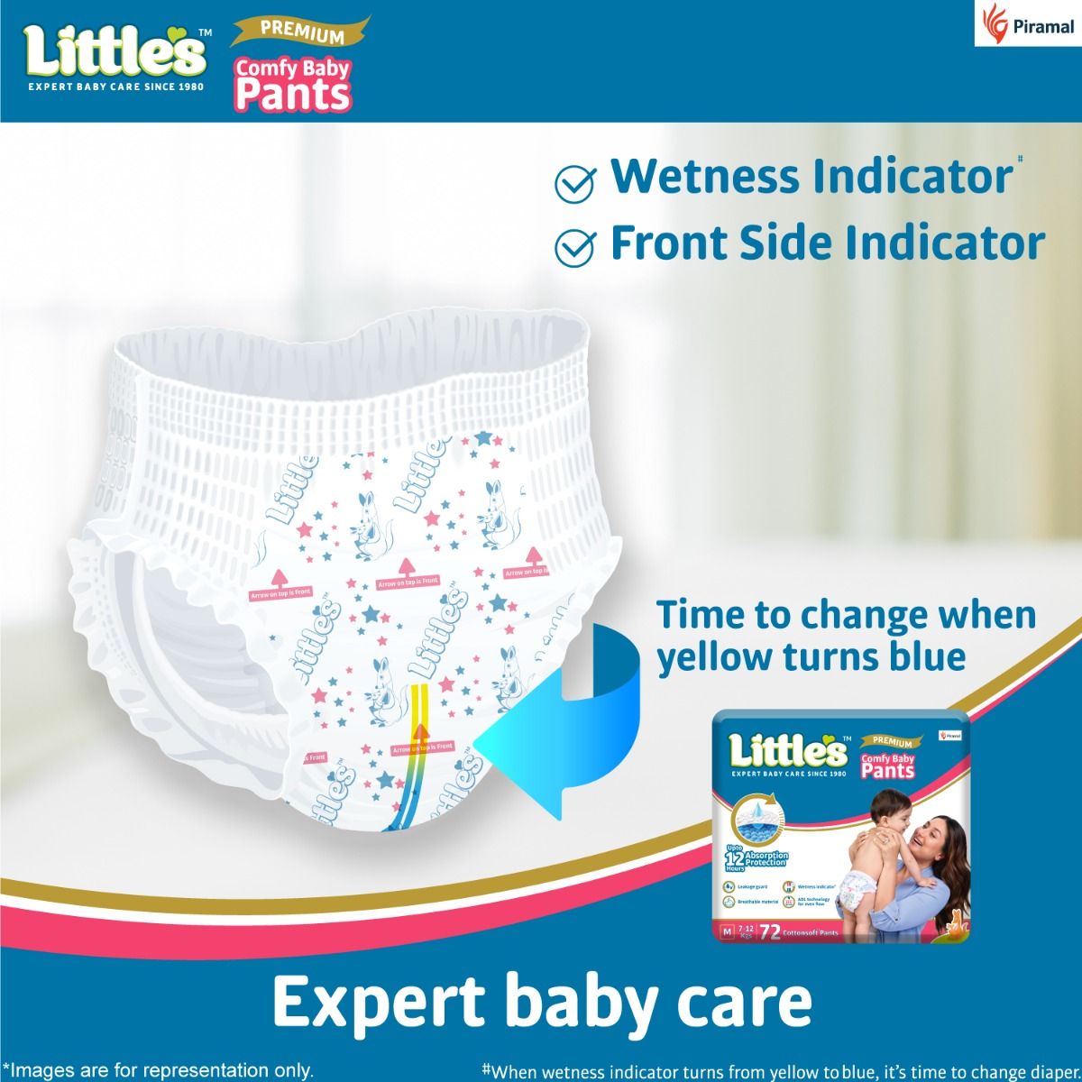 Buy LuvLap Baby Diaper Pants  Up To 12 Hours Protection AntiRash Soft  As Cotton M Online at Best Price of Rs 129  bigbasket