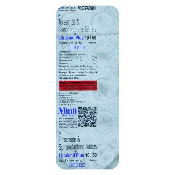 Litrakind Plus 10/50 Tablet 10's, Pack of 10