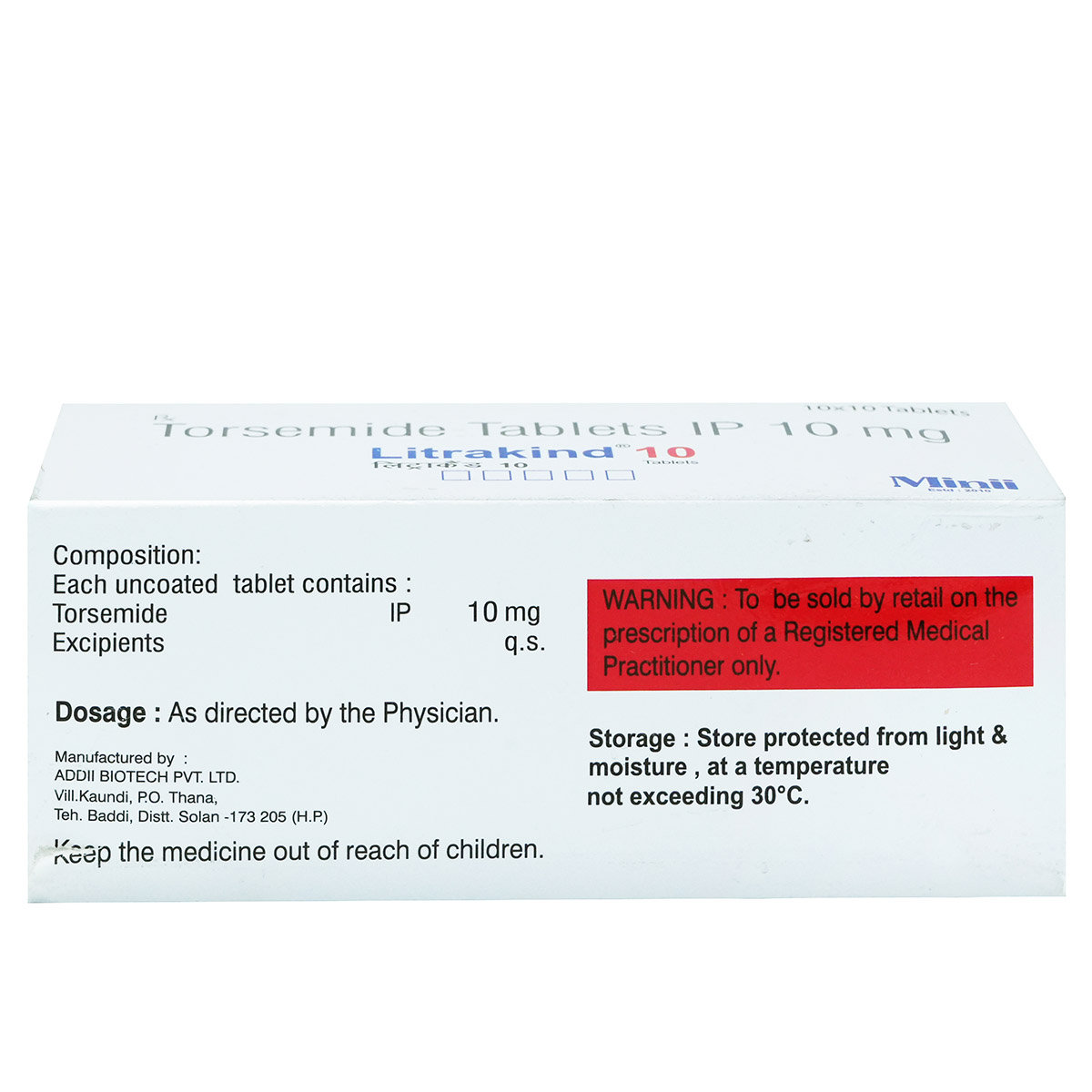 Litrakind 10 Tablet 10's, Pack of 10 TABLETS Litrakind 10 Tablet 10's, Pack of 10 TABLETS