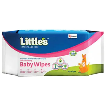 Litte's Soft Cleansing Baby Wipes, 30 Count