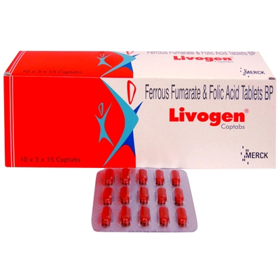 Livogen Captabs 15's, Pack of 15 TABLETS