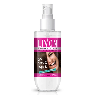 Livon Anti-Frizz Serum For All Hair Types, 50 ml, Pack of 1