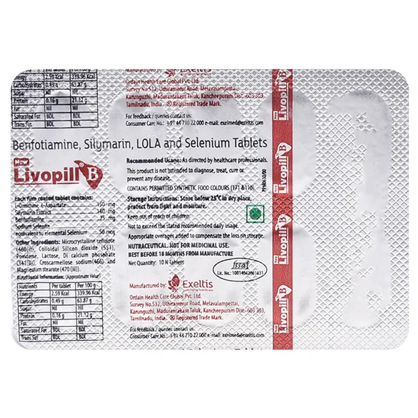 Livopill B Tablet 10's
