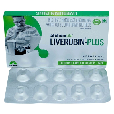 Liverubin Plus Veg Capsule 10's, Pack of 10