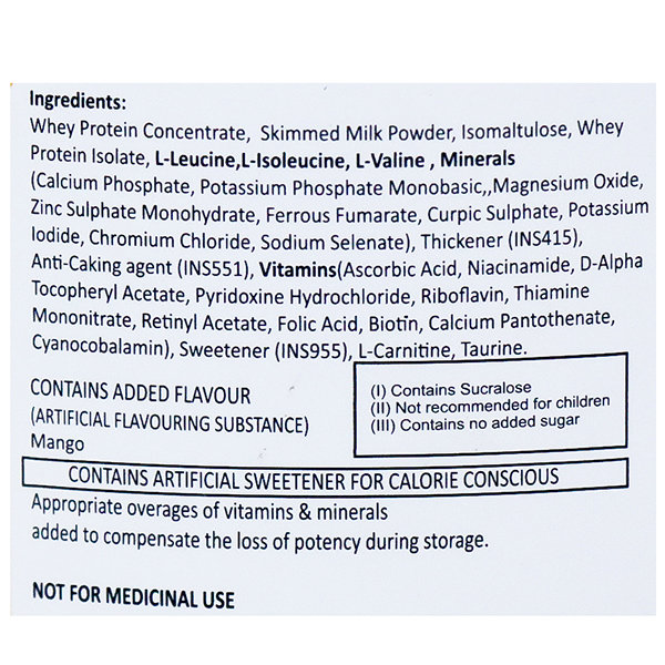 Livsource Sugar Free Mango Flavour Powder 450 gm, Pack of 1 Livsource Sugar Free Mango Flavour Powder 450 gm, Pack of 1