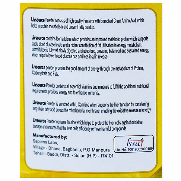 Livsource Sugar Free Mango Flavour Powder 450 gm, Pack of 1 Livsource Sugar Free Mango Flavour Powder 450 gm, Pack of 1