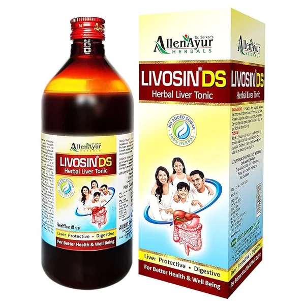 Livosin Ds Herbal Liver Tonic, 450 ml, Pack of 1