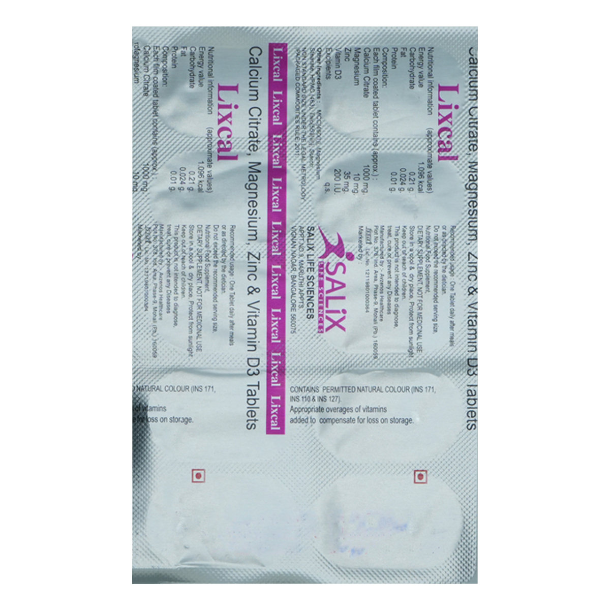 Buy Lixcal Tablet 10's Online