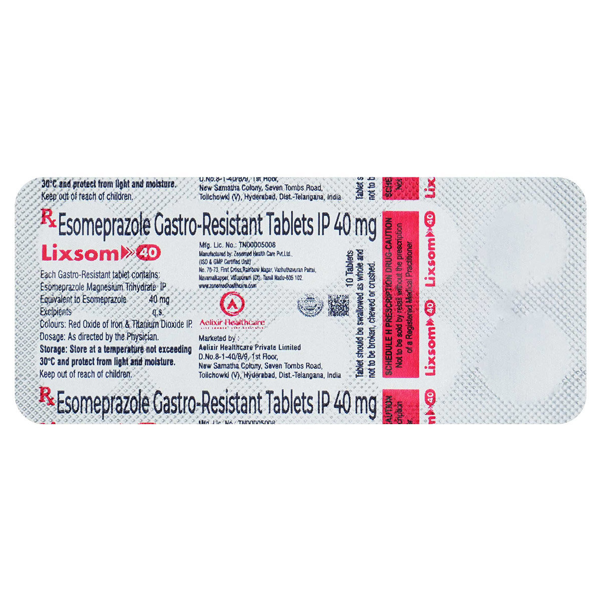 Lixsom 40 Tablet 10's, Pack of 10 TabletS Lixsom 40 Tablet 10's, Pack of 10 TabletS