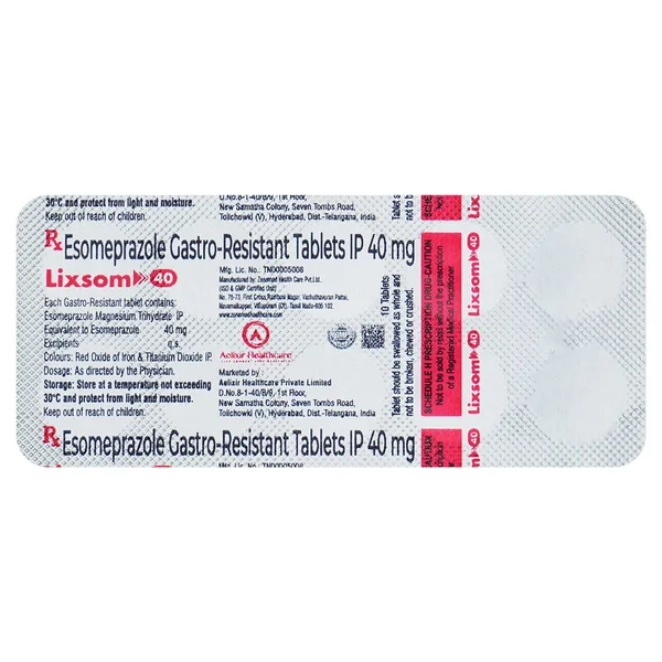 Lixsom 40 Tablet 10's