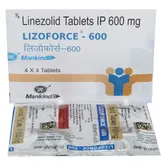 Lizoforce-600 Tablet 4's, Pack of 4 TabletS