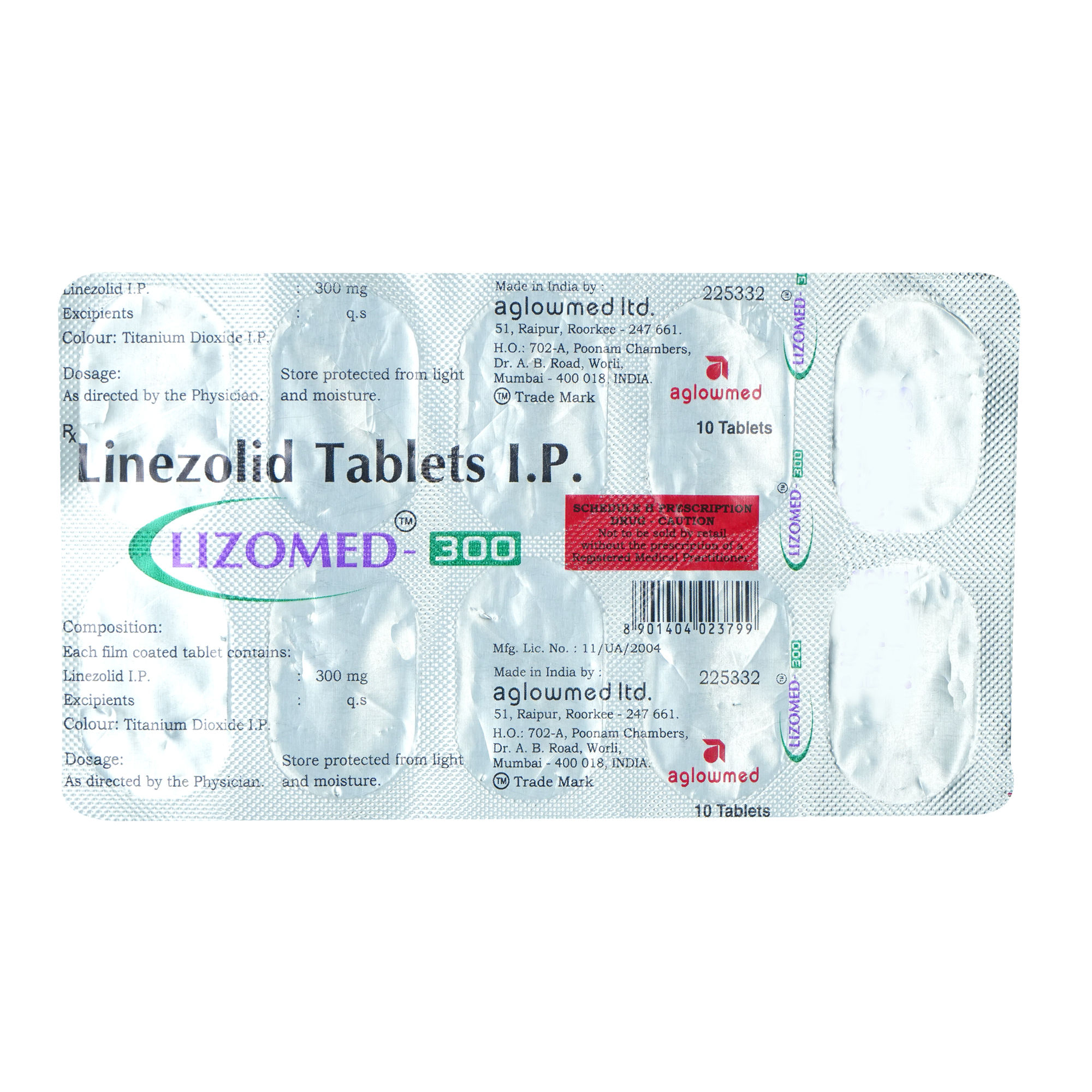 Lizomed300 mg Tablet 10's Price, Uses, Side Effects, Composition