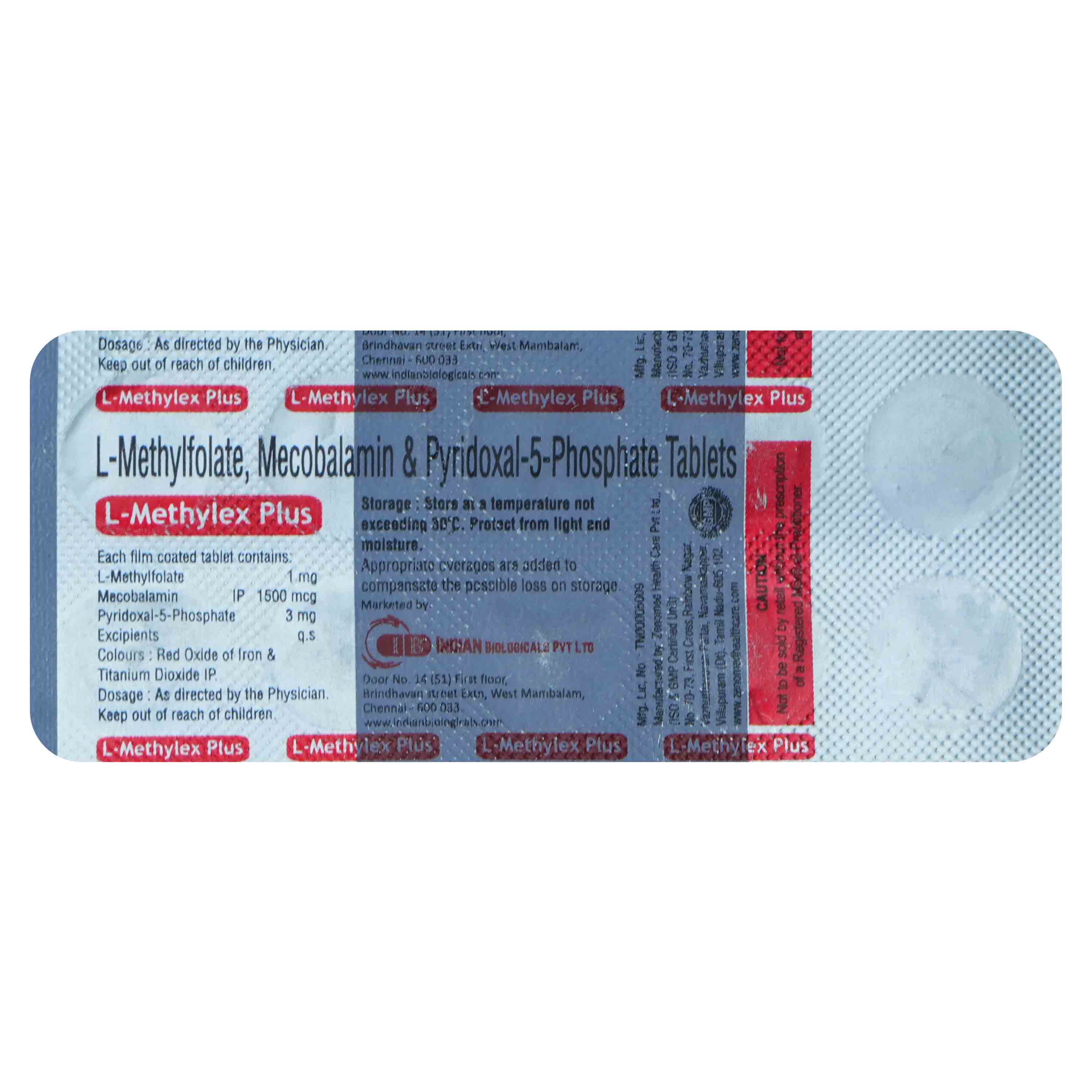 Buy L-Methylex Plus Tablet 10's Online